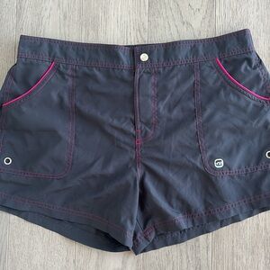 Free Country Gray Pink Activewear Shorts Size XL